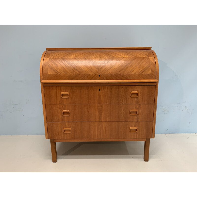 Vintage secretary in teak by Broderna Gustafssons, Swedish 1960s