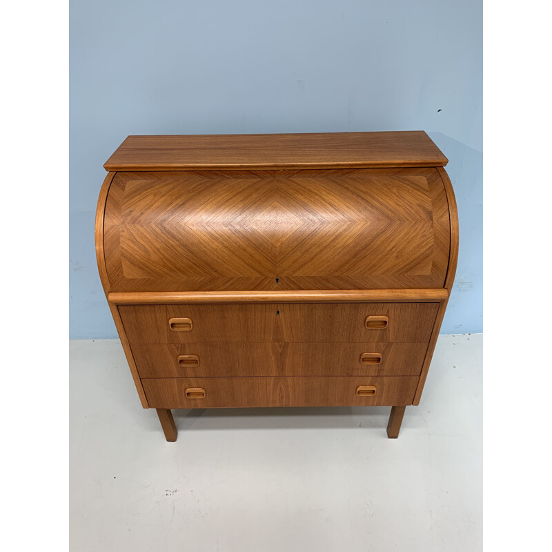 Vintage secretary in teak by Broderna Gustafssons, Swedish 1960s