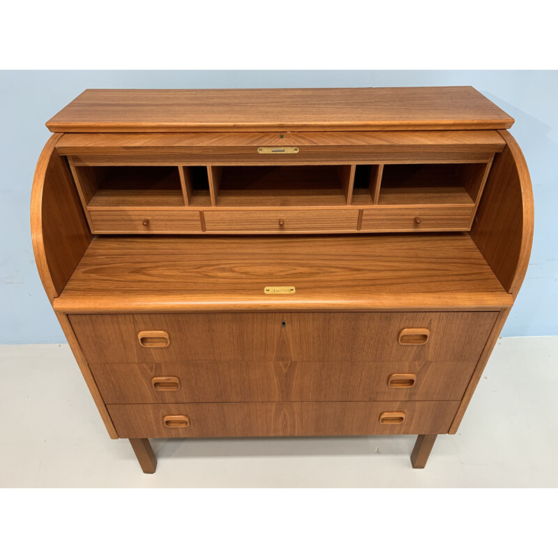 Vintage secretary in teak by Broderna Gustafssons, Swedish 1960s