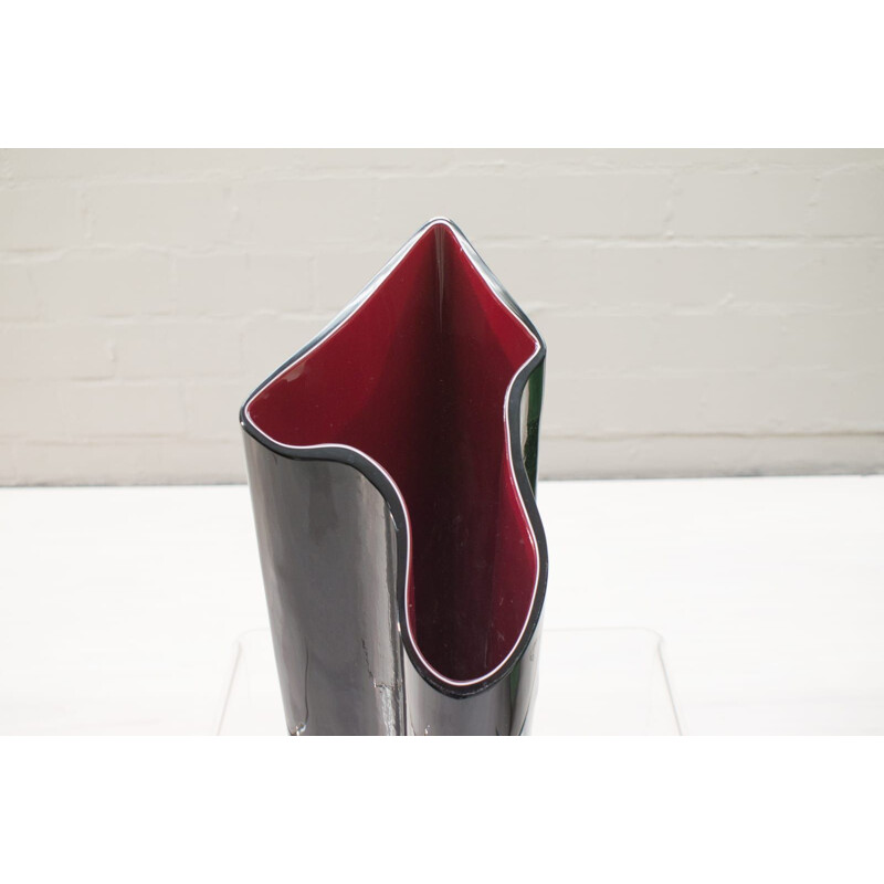 Vintage vase Timo Sarpaneva Kelo in Murano Glass, Venini, Italy, 1988