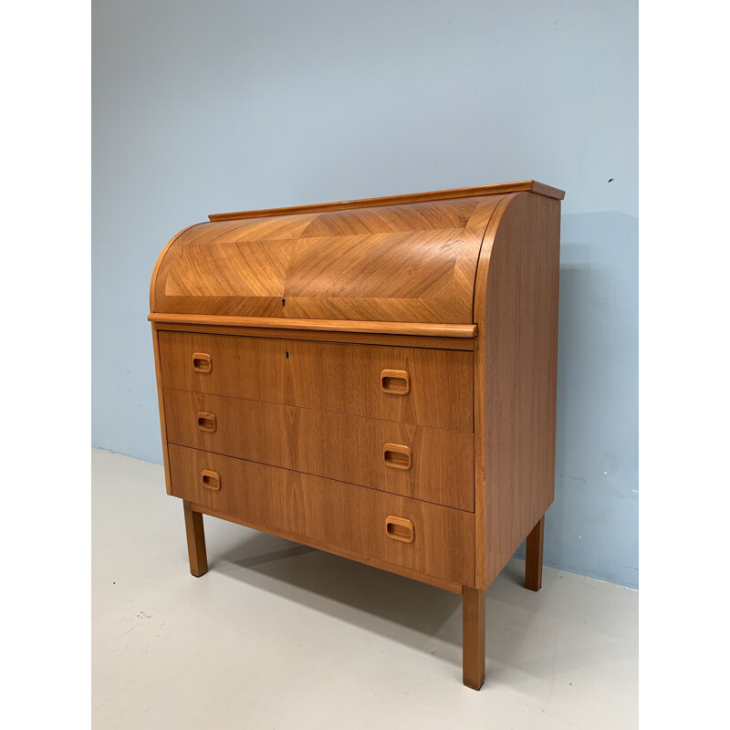 Vintage secretary in teak by Broderna Gustafssons, Swedish 1960s