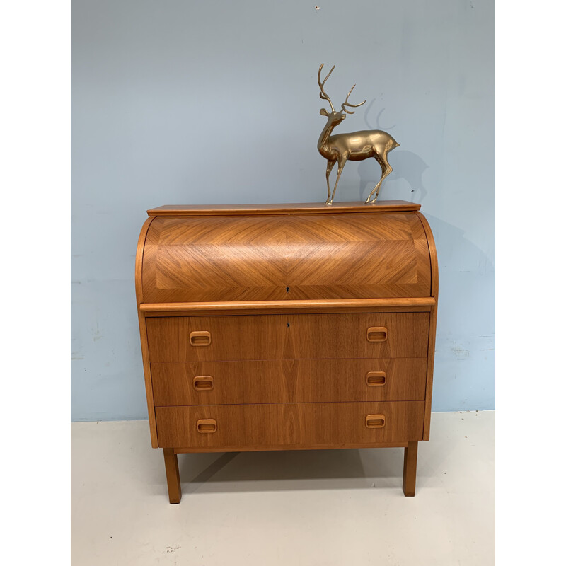 Vintage secretary in teak by Broderna Gustafssons, Swedish 1960s