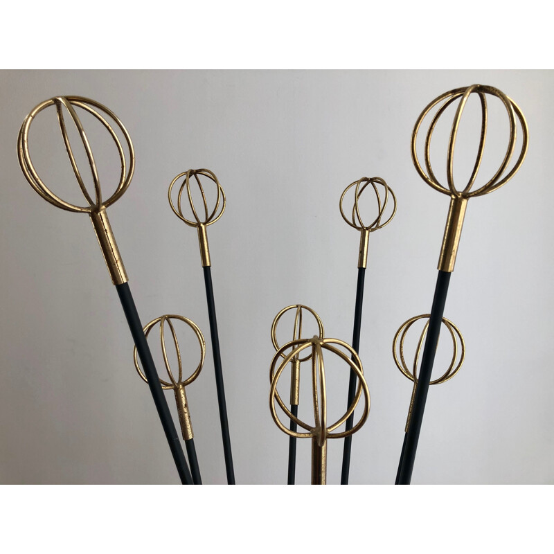 Vintage coat rack Geo Astrolabe by Roger Ferraud 