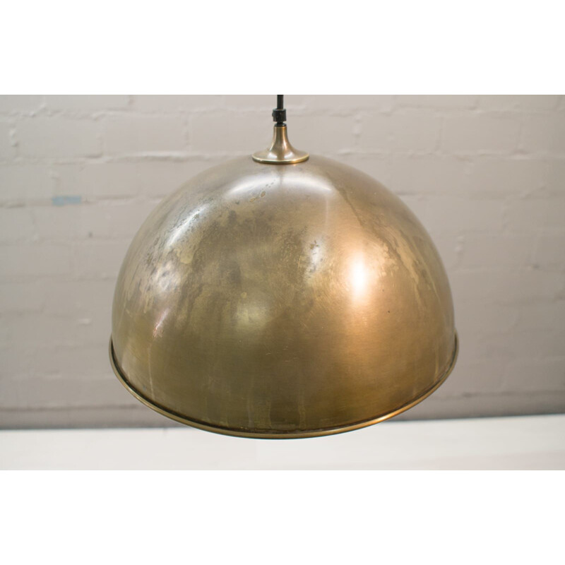 Vintage Double Posa pendant in brass by Schulz 1970