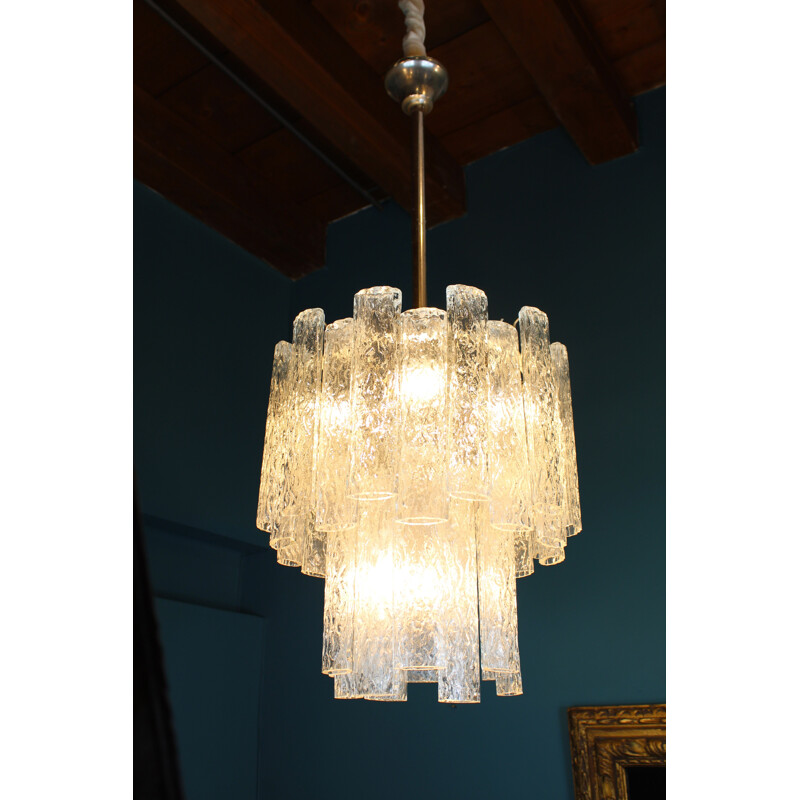 Vintage Italian chandelier in Murano glass