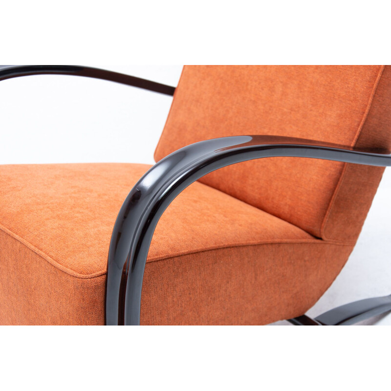 Pair of Vintage Lounge chairs H-269 by Jindřich Halabala for UP Zavody Brno, 1930s 