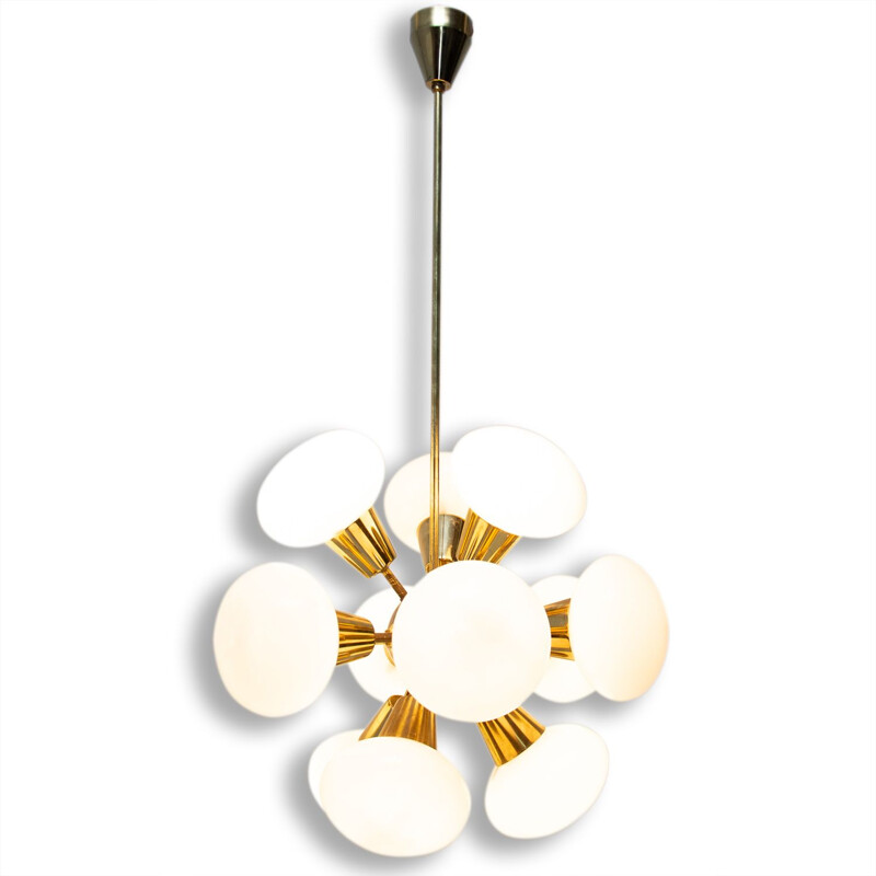 Vintage chandelier Sputnik for Kamenicky Šenov, 1970s 