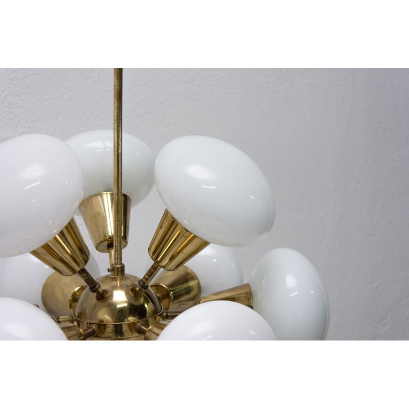 Vintage chandelier Sputnik for Kamenicky Šenov, 1970s 