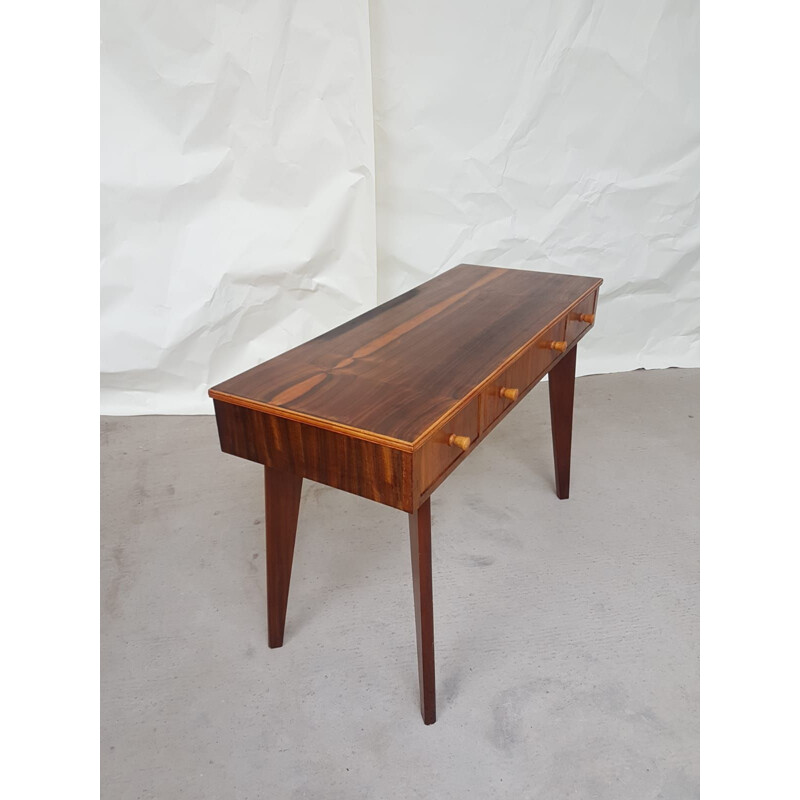 Vintage Console Table in Walnut by Morris Of Glasgow 