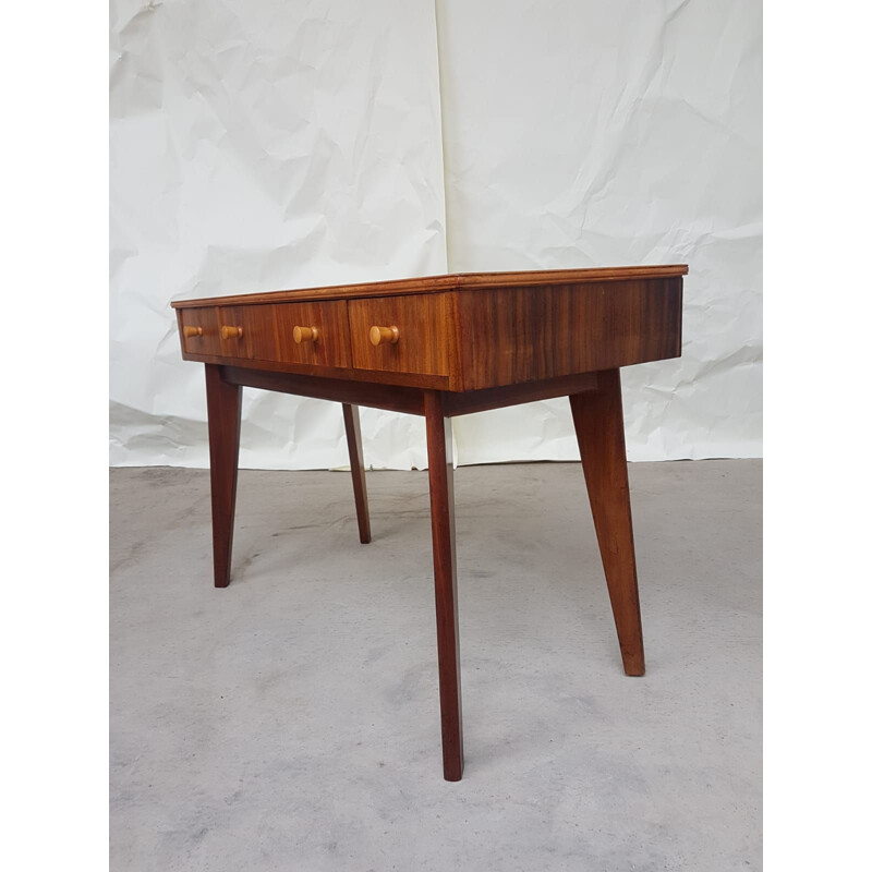 Console Vintage en noyer par Morris of Glasgow 