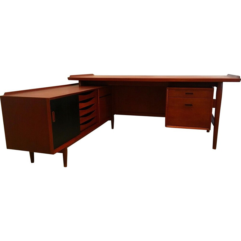 Vintage desk by Arne Vodder for Sibbast, Scandinavian 1950s