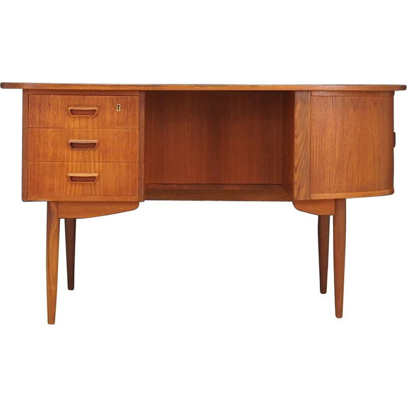 Vintage writing desk in teak, Danish 1960-70s