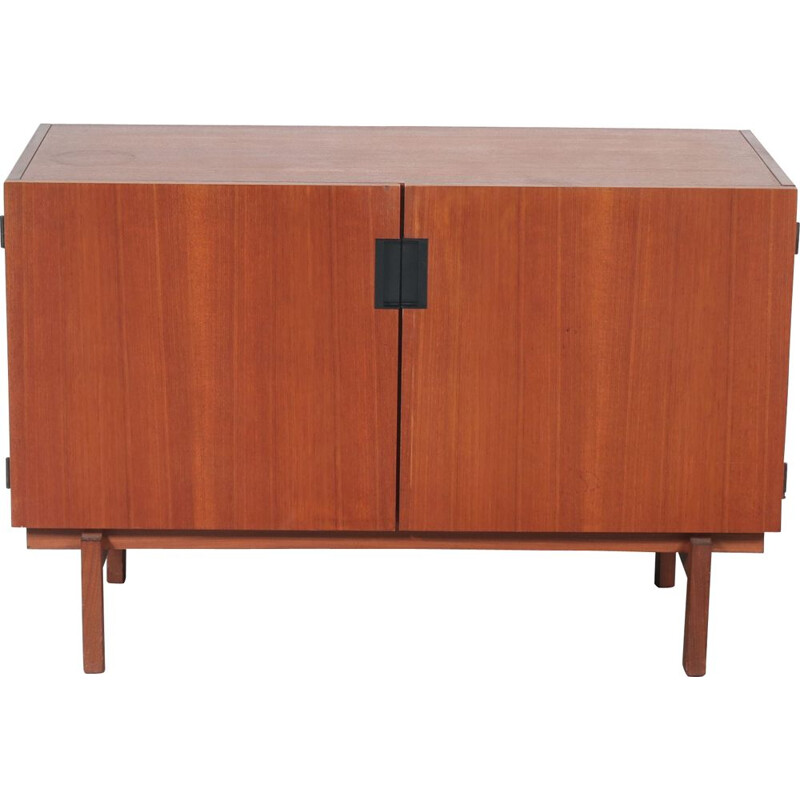 Vintage danish sideboard by Braakman for Pastoe in teak and metal 1950