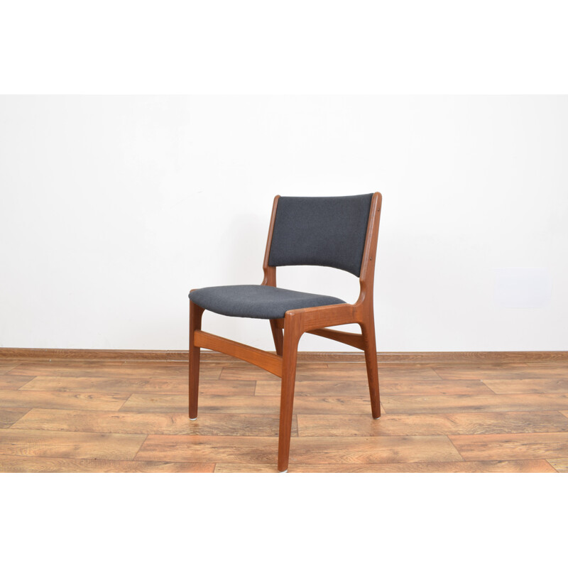 Set of 4 vintage danish chairs model 89 for Anderstrup in teak and fabric