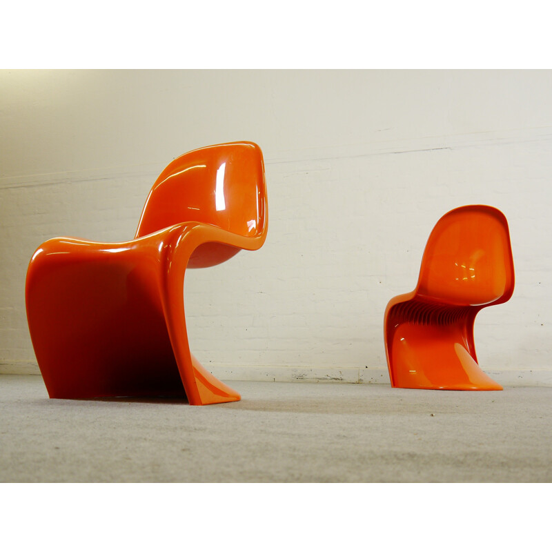 Chaise Panton orange, Verner PANTON - 1970
