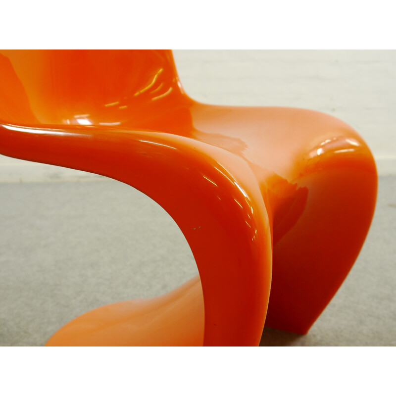 Orange Panton chair, Verner PANTON - 1970s