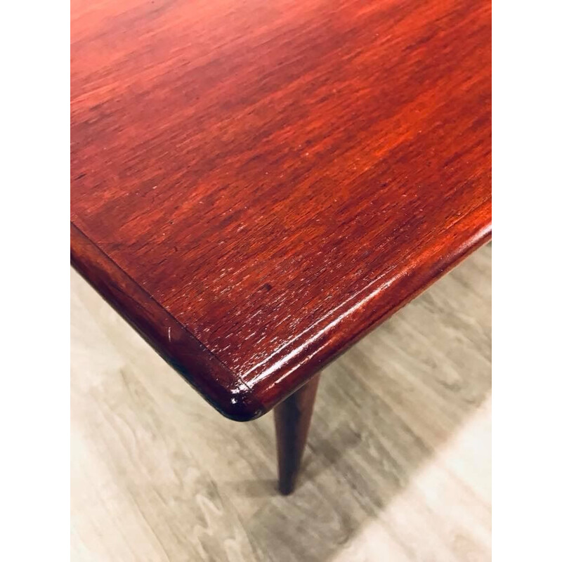 Vintage danish folding table in mahogany 1960