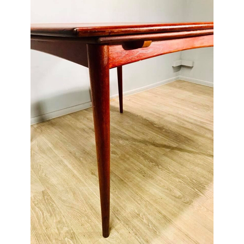 Vintage danish folding table in mahogany 1960