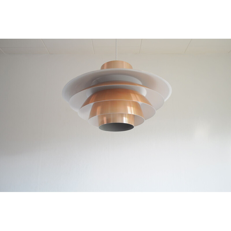 Vintage Verona pendant for Nordisk Solar in copper and aluminium 1970