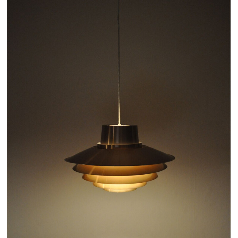 Vintage Verona pendant for Nordisk Solar in copper and aluminium 1970