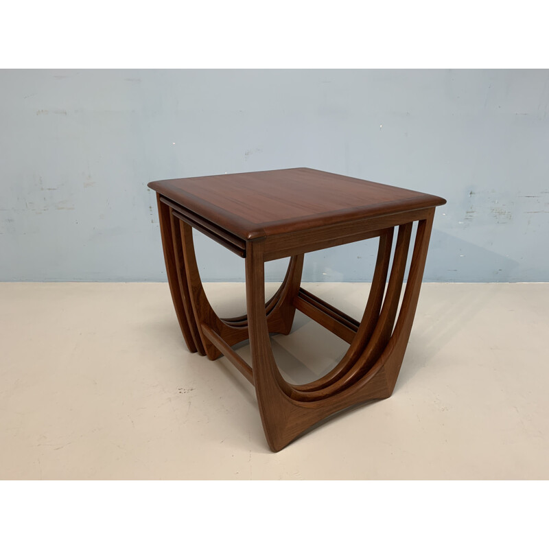 Vintage nesting tables for G-Plan in teakwood 1960