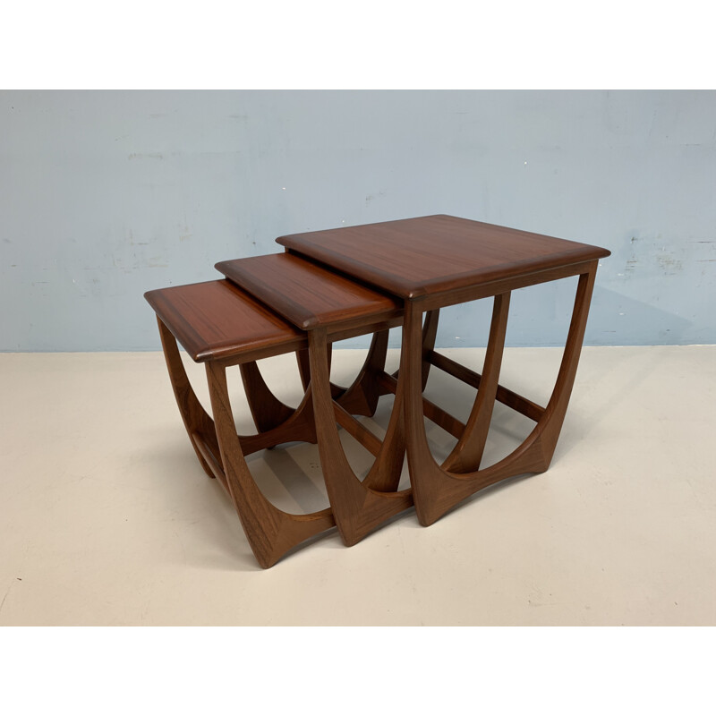 Vintage nesting tables for G-Plan in teakwood 1960