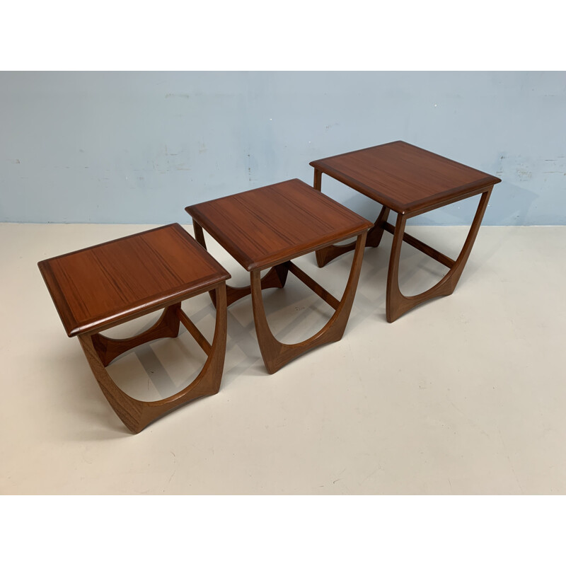 Vintage nesting tables for G-Plan in teakwood 1960