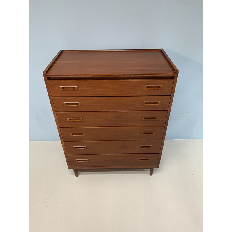 Vintage chest of drawers in teakwood 1960