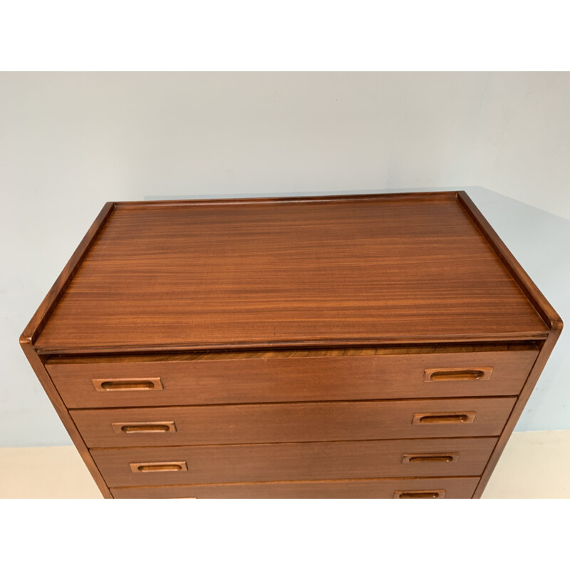 Vintage chest of drawers in teakwood 1960