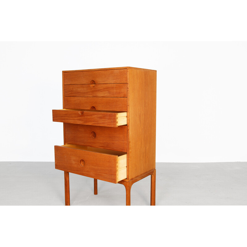 Vintage chest of drawers for Odder in oakwood 1960