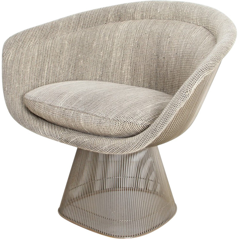 Woolen and steel armchair, Warren PLATNER - 1966