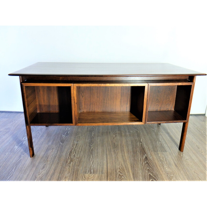 Armchair and desk in rosewood by Kurt Olsen, model 223