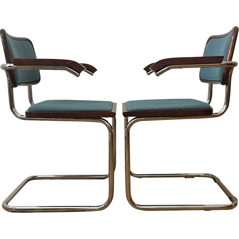 Ensemble de 2 chaises à repas vintage par Marcel Breuer