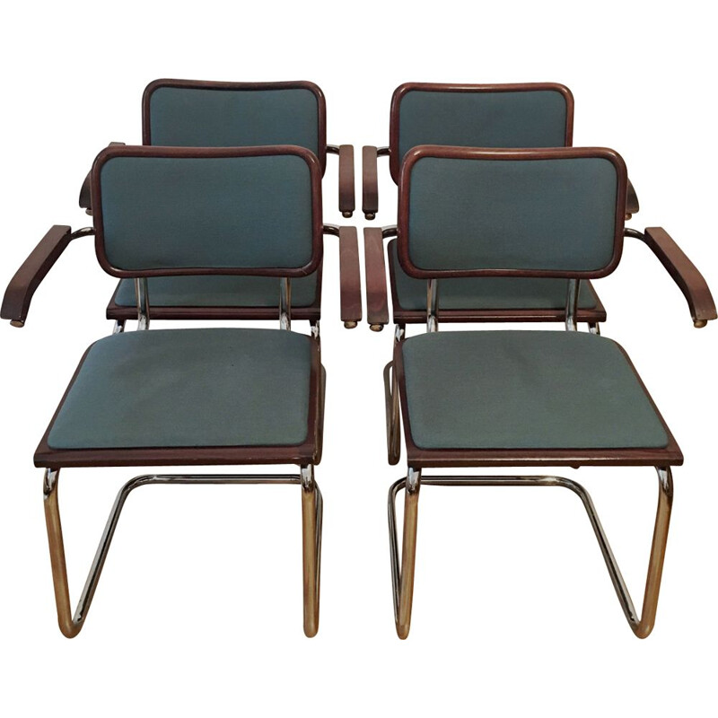 Set of 4 Vintage Dining Chairs by Marcel Breuer