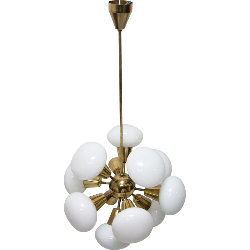 Vintage chandelier Sputnik for Kamenicky Šenov, 1970s 