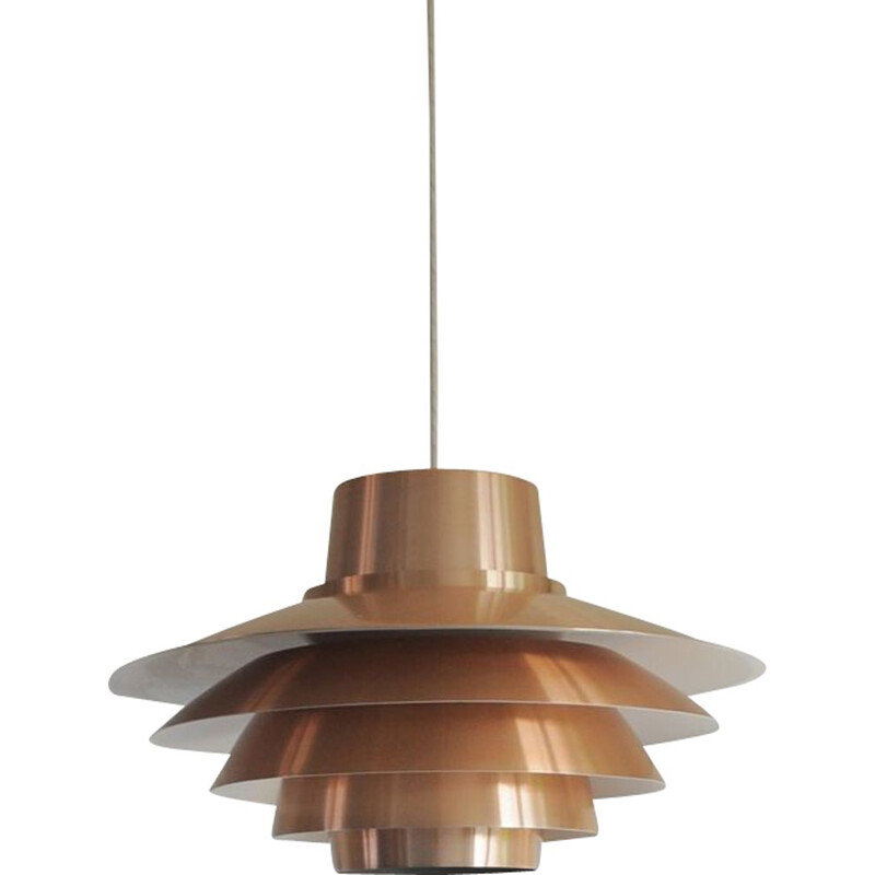 Vintage Verona pendant for Nordisk Solar in copper and aluminium 1970