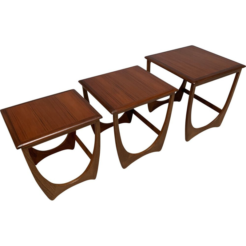 Vintage nesting tables for G-Plan in teakwood 1960