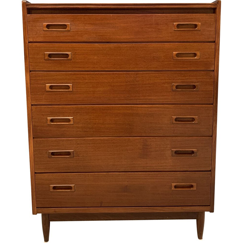 Vintage chest of drawers in teakwood 1960