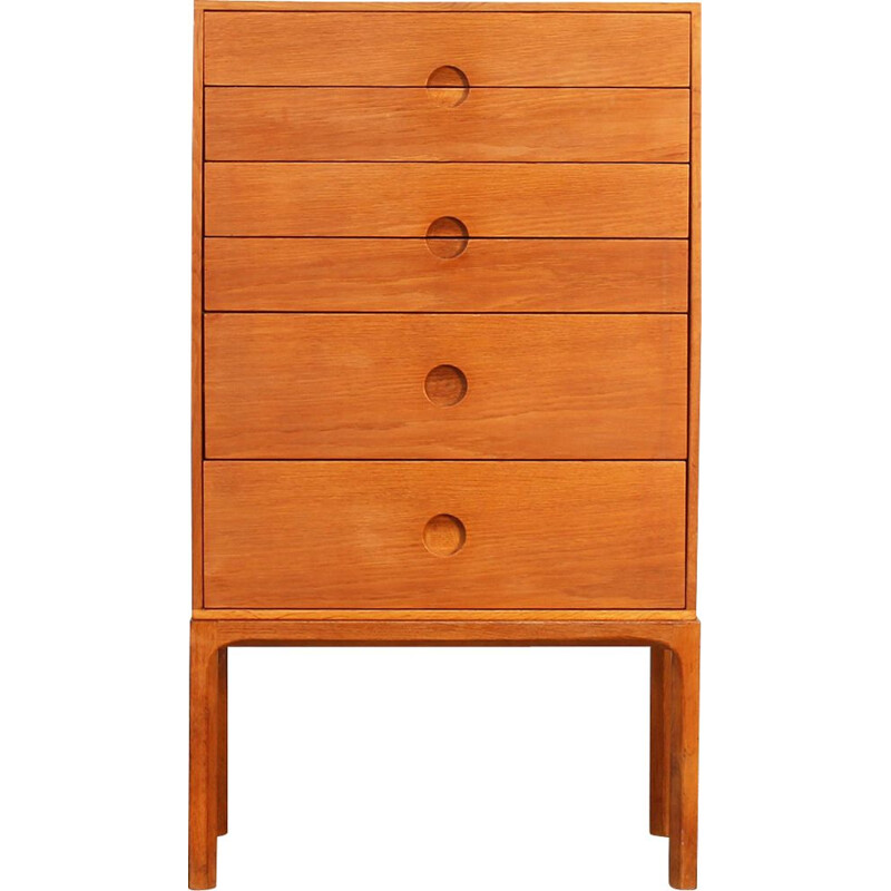 Vintage chest of drawers for Odder in oakwood 1960