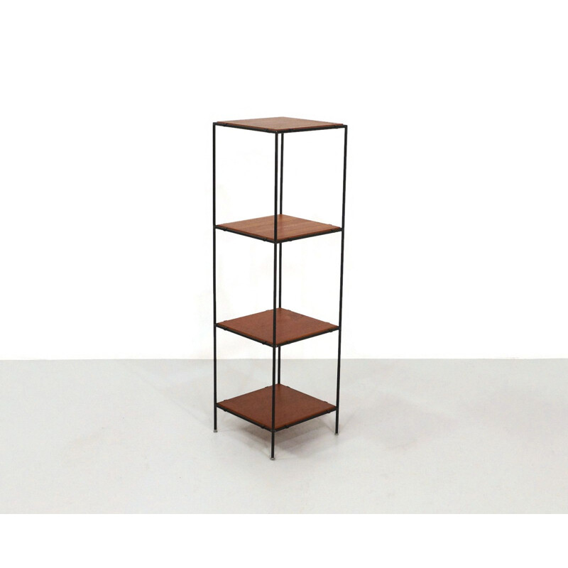 Vintage Abstracta shelving system by Poul Cadovius in teak and metal