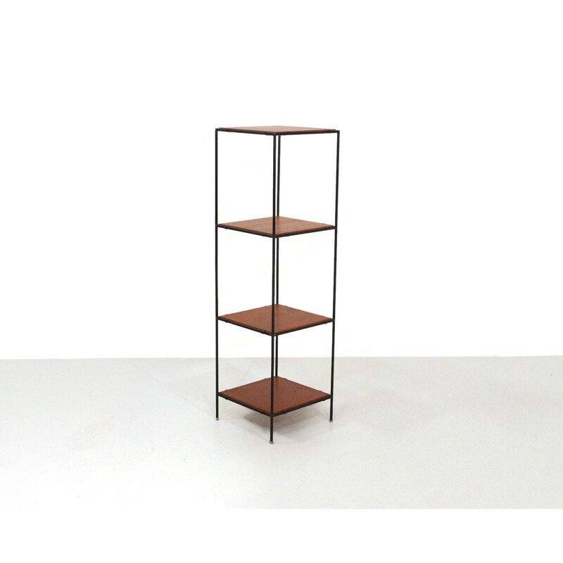 Vintage Abstracta shelving system by Poul Cadovius in teak and metal