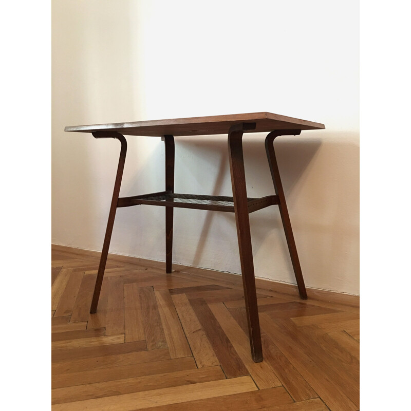 Vintage coffee table for Drevopodnik Holesov in wood 1960