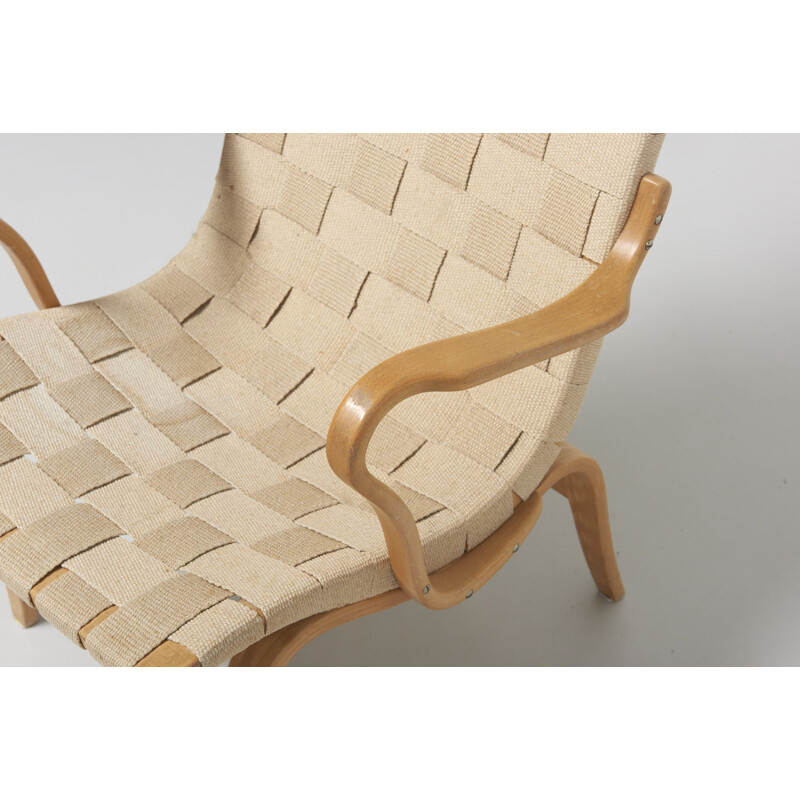 Vintage Eva armchair for Karl Mathsson in birchwood 1960