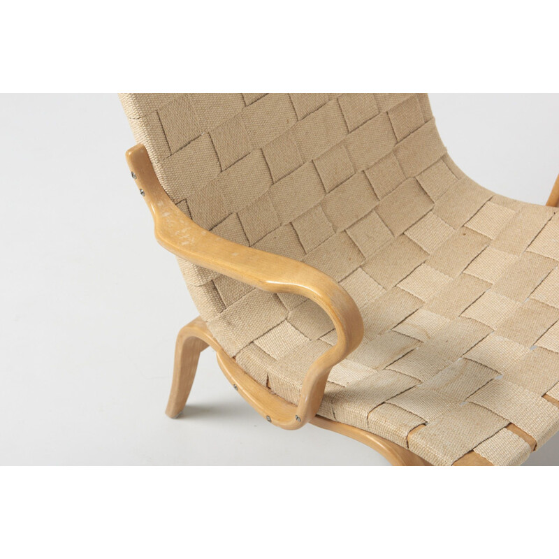 Vintage Eva armchair for Karl Mathsson in birchwood 1960