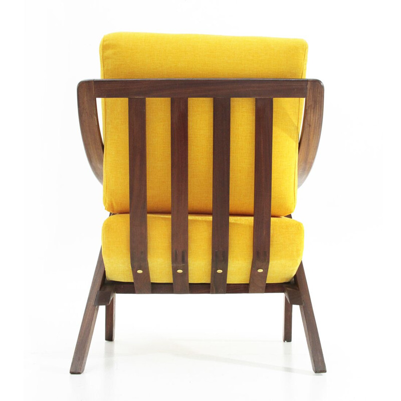 Vintage Italian yellow armchair