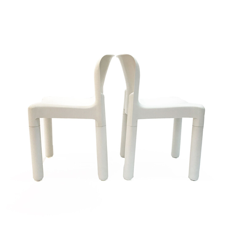 Pair of vintage chairs 4875 by Carlo Bartoli for Kartell, Italy