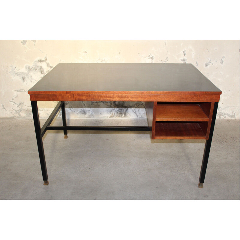 Vintage desk in mahogany ARP Minvielle 1950s
