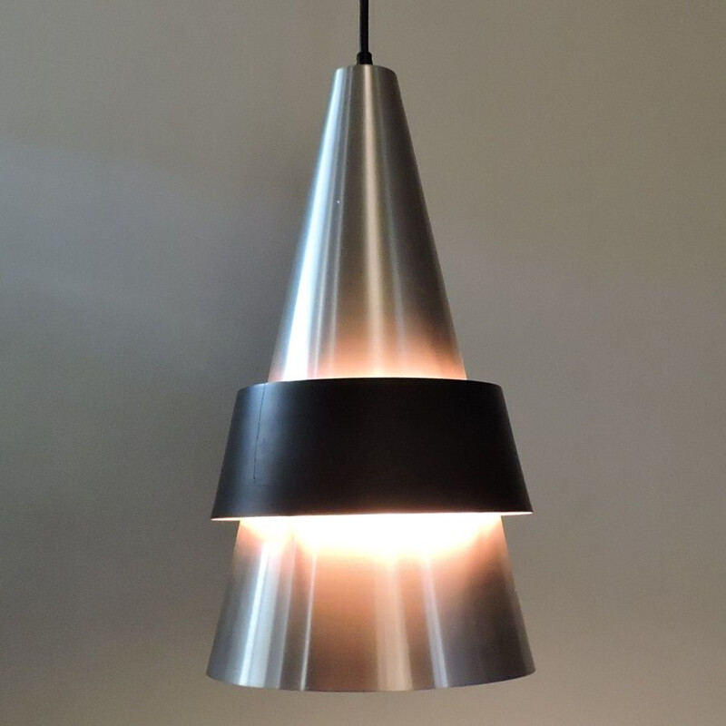 Vintage hanging lamp Jo Hammerborg for Fog & Morup Scandinavian 70s 