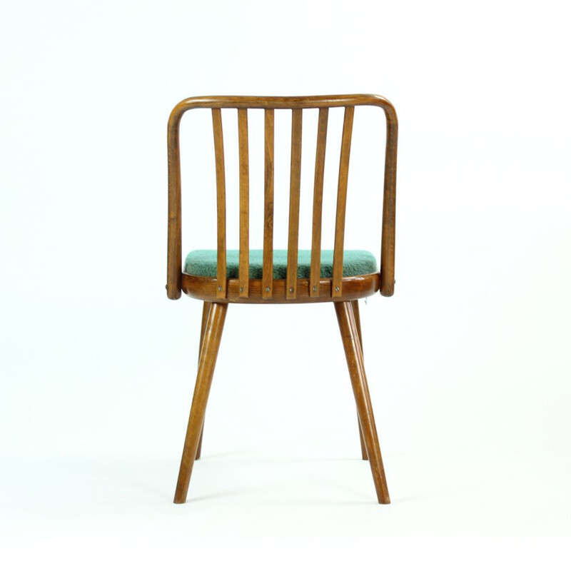 Chaise vintage en bois courbé par Thonet pour Interier Praha, tchèque 1966 