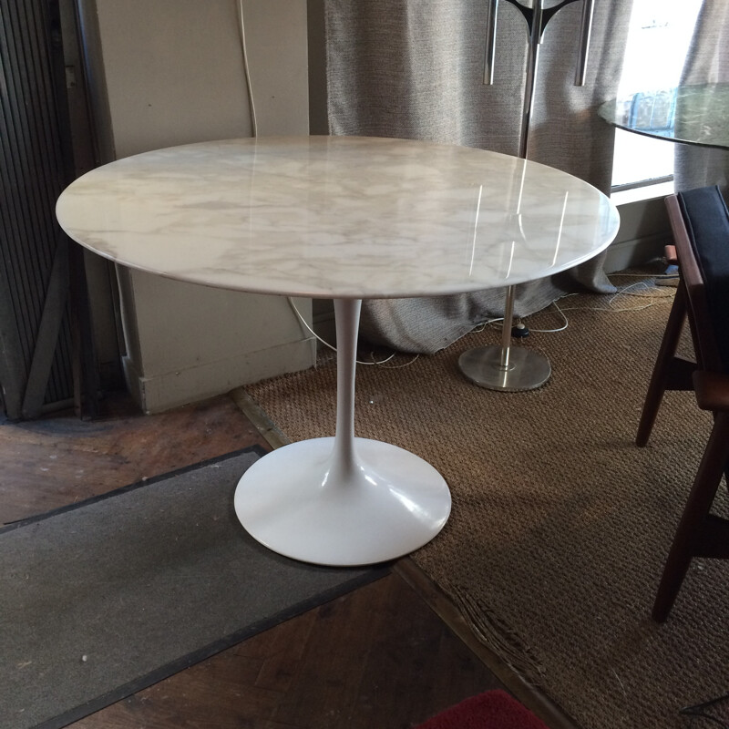 Knoll dining table in marble, Eero SAARINEN - 1990s